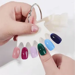 Nail Stickers Flake Fingernail Art Display Model Colour Card Manicure Tool False Oval