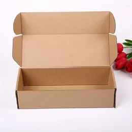 Gift Wrap Brown Kraft Paper Airplane Box Festival Express Transport Clothing Packaging Storage Wholesale10pcs/lot