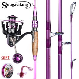 Fishing Accessories Sougayilang 4 Sections 210CM Lure Rod and 12 1BB Baitcasting Reel Carbon Fiber Combo Travel Sets Pesca 231030