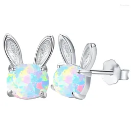 Stud Earrings Ears Dainty Opal Stone Easter Studs For Women Girls Daughter Friends Basket