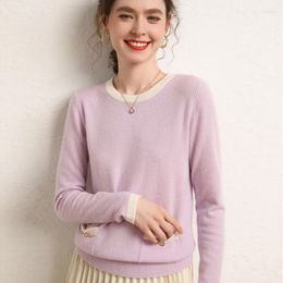 Women's Sweaters 2023 Pure Cashmere Knitted Sweater Women High Quality O-Neck Pullover Female Shirt Winter Fashion Clothes Girls Tops