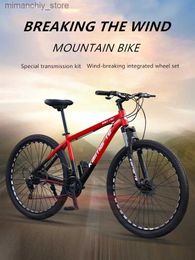 Bikes Mountain Bike Aluminum Alloy Variable Speed Disc Brake Bicycle 27.5/29 Inch Adult Men Shock Absorption Commuter Mountain Bike Q231030