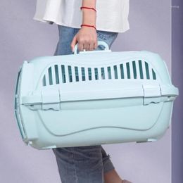Cat Carriers Portable Carrier Travel Designer Plastic Breathable Outdoor Case Large Transparent Hard Shell Para Gatos Bag