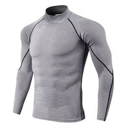 Men's Thermal Underwear Thermal Underwear For Men High Collar Camiseta Termica Sport Thermo Shirt Quick Dry Compressed Underwear Clothes Men Bielizna 231030