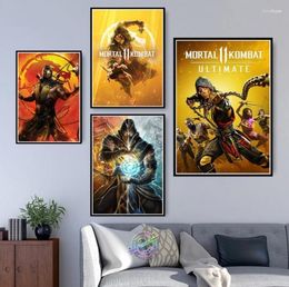 Paintings Mortal Kombat Game Poster Canvas Painting Prints Wall Art Pictures Modern Boys Room Home Decor Decoration PaintedPaintin7579258