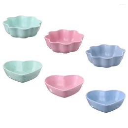 Plates 6 Pcs Pickle Dinnerware Seasoning Dishes Ingredient Bowls For Prep