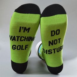 Men Women Funny Letters Long Crew Socks Golfing Fishing Camping Novelty I Would Rather Cotton Tube Stockings274f