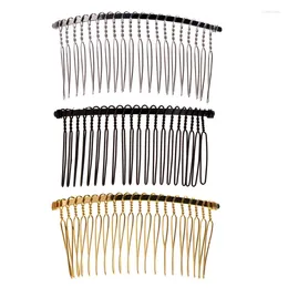 Hair Clips Wedding Veil Side Comb Metal Blank Convenient 20 Teeth Bridal Accessories DIY Clip For Women Female