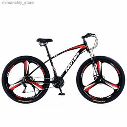 Bikes 29 Inches Adult Mountain Bike Off Road Bicycle Outdoor Large Particle Anti Slip Tyre Integrated Wheel Mechanical Double Disc Q231030