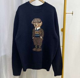 Designer Uomo Maglioni Polo Ralph Bear Pullover Girocollo lavorato a maglia a maniche lunghe Abbigliamento casual stampato 5523ess