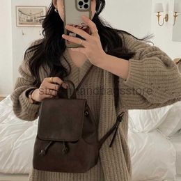 Backpack Style Other Bags Women's Mini Backpack Spring/Summer Vintage Brown Bag Women's Luxury Designer and Wallet Women's Soul Bagstylishhandbagsstore