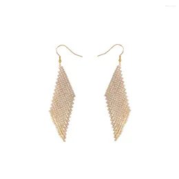 Dangle Earrings LANFLORA Trendy Geometry Zircon Women For Birthday Gift Copper Alloy Factory Shop Wholesale Price