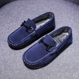 Boots Arrival Children Girl Walking Shoes Blue Hard Wearing Flat Boys Loafers Anti Slip Kids Casual School 231030