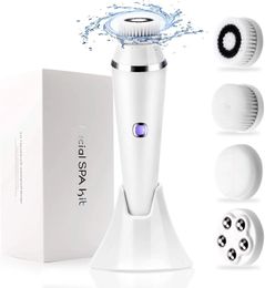 Face Care Devices Beauty Electric Cleansing Brush Spa Massager Waterproof Spin Sonic Exfoliating Scrubber Skin Machine 231027