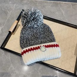 Mengjia New Knitted Hat Knitted Hat With Ball And Beanie Autumn And Winter Warm Fashion Trend Brand Hat Wool Casquette Cap Bonnet
