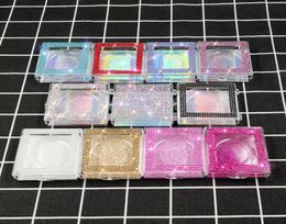 3D Mink Eyelash Diamond Package Boxes False Eyelashes Square Packaging Empty Eyelash Box Case Lashes Box Packaging 32styles5756972
