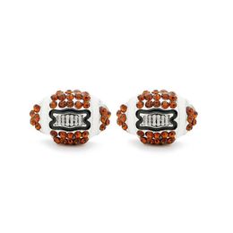 Stud Shiny Rhinestone American Football Earrings For Women Girls Fashion Post Rugby Party Gifts Sports Jewelry Drop Delivery Dhefq