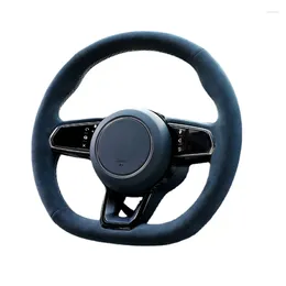 Steering Wheel Covers Alcantara Hand Sewn Cover For ZEEKR 001 Anti-slip And Sweat-absorbing Interior Modification