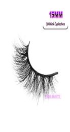 Vmae New 16 styles 3D 15MM Mink Eyelashes Soft Natural Siberian Mink Fur lashes Sexy Custom Private Label Long Fluffy Eyelash Exte2905605