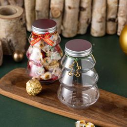 Gift Wrap LBSISI Life 6pcs Christmas Tree Sweet Jar Kids Favour DIY Candy Cookie Snack Chocolate Packing Year Decoration Boxes