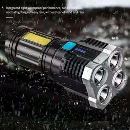 Lighting 2023 Style Super Bright LED Mini Portable Rechargeable COB Tactical Light Torches Flashlights