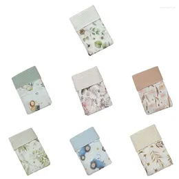 Blankets Cotton Baby Swaddle Blanket Born Infant Floral Leaves Print Towel Wrap