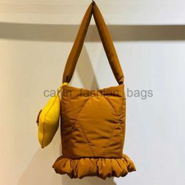 Shoulder Bags Bags Nylon Colorful Contrast Ruffle Bucket Bags Luxury Designer 2023 In Mini Soulcatlin_fashion_bags