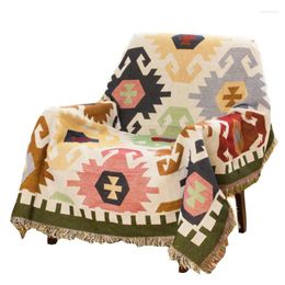Chair Covers Bohemian Sofa Towel With Cotton Thread On Both Sides Artistic All-Around Single Person Cover Multi-Purpose Thr