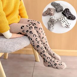 Trousers Leopard Print kids Tights For Girls 2023 Autumn Winter Children Pantyhose Cotton Stockings Toddler Baby 3 12 231031