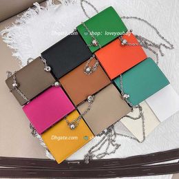 Designer Constances Purse Espom woman Wallets silver chain Whole cowskin Card holders Bags fashion Genuine leather Long wallet For lady Come With Box 5133