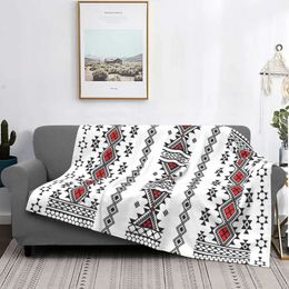 Blankets 3D Print Kabyle Carpet Breathable Soft Flannel Winter Bohemia Amazigh Berber Throw Blanket for Couch Home Bed Gifts 231030