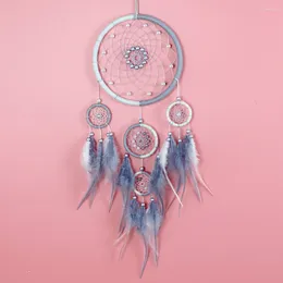 Decorative Figurines Creative Feather Hanging Home Decor Wind Chime Wall Pendant Window Curtains Garden Dream Catcher