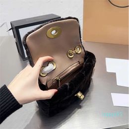 crossbody designer bags handbag women chain shoulder bag Fashion Fluffy Underarm Totes Purse Vintage shopper messenger bag