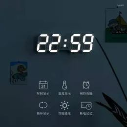 Wall Clocks Source Manufacturer Can Use 3D Stereoscopic Clock Led Alarm Korean Electronic Living Room Hangi