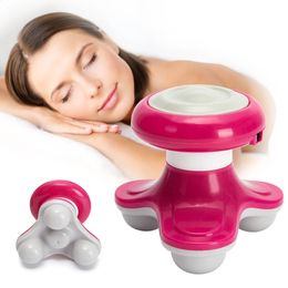 Massaging Neck Pillowws Mini Massager Function Massage For Back Head Plastic Triangle Shape Electric USB Beauty Anti Cellulite Body Relaxation 231030