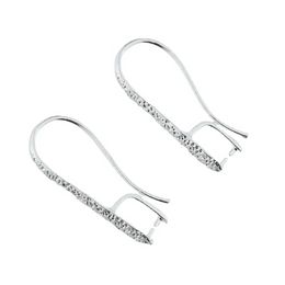 10/20/50PCS 925 Silver Matte Copper Earrings Hooks Fitting For DIY Jewellery Making Findings Components 23x10MM Jewellery MakingJewelry Findings Components