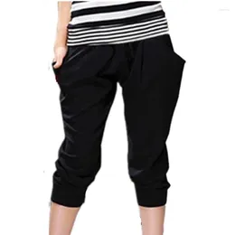Women's Pants Soft Milk Silk Stretch Breeches Large Size 6XL 7Xl 8XL 9XL Summer Capri Calf Length Trousers Mom
