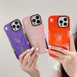 Evangelion Eva Phone Case for IPhone 14 13 12 11 15Pro Max Anime Shockproof All-inclusive Protective Cover Case Kids Gift