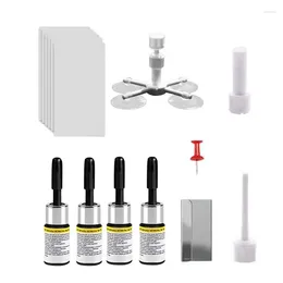 Car Wash Solutions Windscreen Repair Kit Cracked Glass Auto Tool Portable Tools For Suvs Cars Trucks
