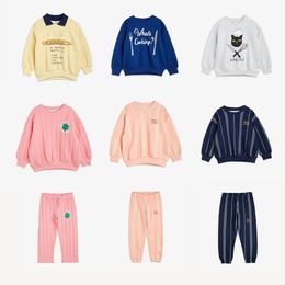 Hoodies Sweatshirts Korean Kids Clothes Pants For 2023 Autumn Winter Baby Girls Boys Hooded Sweaters Children's Clothings Tops 231030