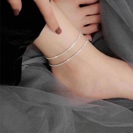 2021 Luxury Full Rhinestone Anklet Lady Sexy Jewellery Beach Party Gives Lovers All-match Fashion Does Not Fade246R