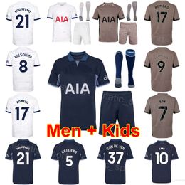 Club 23-24 Soccer 21 Dejan Kulusevski Jerseys Youth Mans Set 38 Destiny Udogie 7 Son Heung-Min 10 Harry Kane 10 James Maddison 17 Cristian Romero Football Shirt ReCi