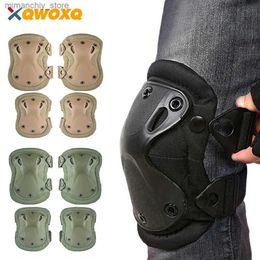 Skate Protective Gear 4Pcs/Set Sports Knee and Elbow Pads Professional Skate Protective Pad Outdoor Sport Safety Gear Adjustable Straps Men and Women Q231031