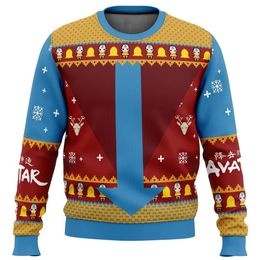 Men's Sweaters Avatar's Last Bend Christmas Time Ugly Christmas Sweater Gift Santa Claus Pullover Men's 3D Sweatshirt Hip Hop Harajuku 231030
