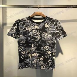 22ss Mens Womens T Shirts Tee camouflage pattern Man Paris Fashion T-shirt short Sleeve Tshirts blue white xinxinbuy M-3XL224e