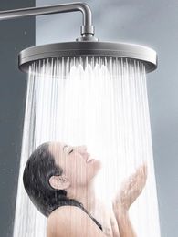 Bathroom Shower Heads 6 Modes Rainfall Head High Pressure Water Saving Top Ceiling Wall Adjustable Faucet Accessories 231030