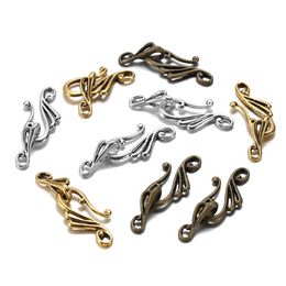 10pcs Antique Bronze Gold Musical Note Shape Zinc Alloy Toggle Clasps Hooks For Necklace Bracelet Jewelry Making Supplies DIY Jewelry MakingJewelry Findings