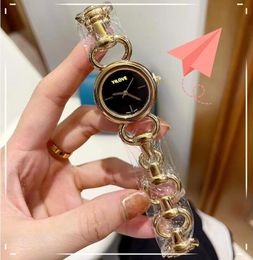 Top Brand Women Lovers Watch Quartz Movement Clock Retro Famous Stainless Steel Luxury Three Pins Simple Skeleton Ultra Thin Small Bracelet Wristwatch Gifts