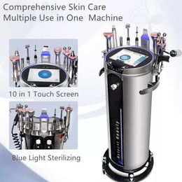 8.5 Inch Screen 10 Handles Dermabrasion Machine Skin Rejuvenation Face Contouring Water Replenishing Pore Clean Exfoliating Oxygen Jet Centre