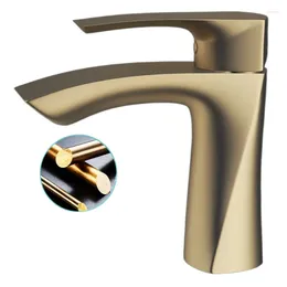 Bathroom Sink Faucets All-copper Basin Faucet Single Hole And Cold Cabinet Wash Your Face On The Domestic Toilet Table.